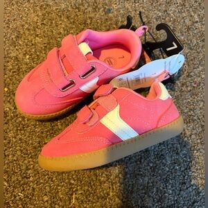 Wonder Nation Pink and White Kids Sneakers